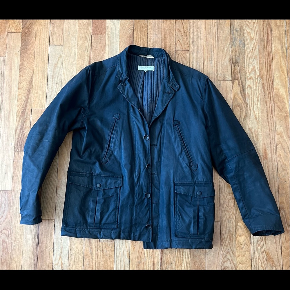 Rag & Bone Waxed Cotton Men's Jacket hunting and military field chore coat 44
